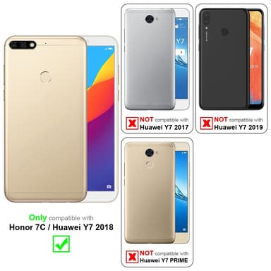 Honor 7C / Huawei Y7 2018 Pungetui Cover Case (Sort)