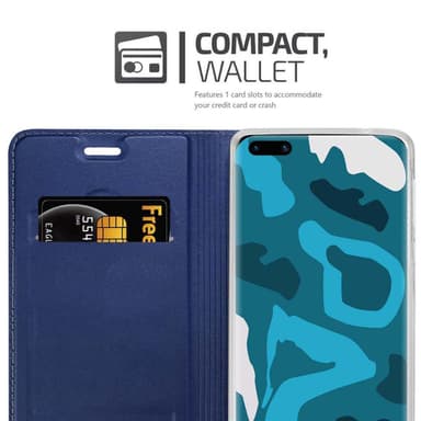 Huawei P40 Cover Etui Case (Blå)