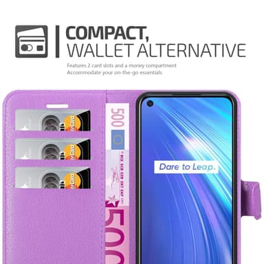 Realme 6 4G / 6s Pungetui Cover Case (Lilla)