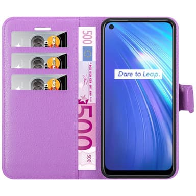 Realme 6 4G / 6s Pungetui Cover Case (Lilla)