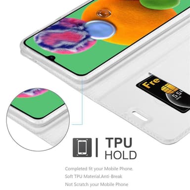 Samsung Galaxy A90 5G Cover Etui Case (Sølv)