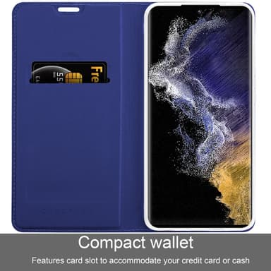 Samsung Galaxy S22 ULTRA Cover Etui Case (Blå)