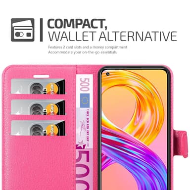 Realme 8 4G / 8 PRO Pungetui Cover Case (Lyserød)