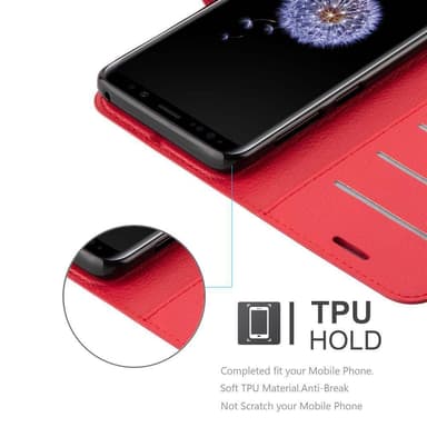 Samsung Galaxy S9 Pungetui Cover Case (Rød)