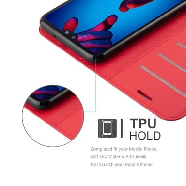 Huawei P20 Pungetui Cover Case (Rød)