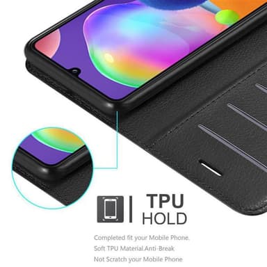 Samsung Galaxy A31 Pungetui Cover Case (Sort)