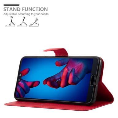 Huawei P20 Pungetui Cover Case (Rød)