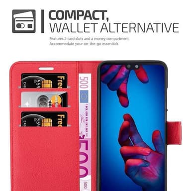 Huawei P20 Pungetui Cover Case (Rød)