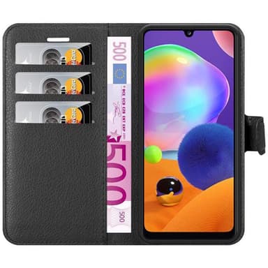 Samsung Galaxy A31 Pungetui Cover Case (Sort)