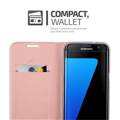 Samsung Galaxy S7 EDGE Cover Etui Case (Lyserød)