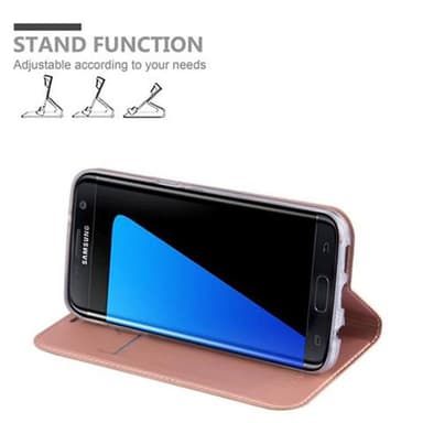 Samsung Galaxy S7 EDGE Cover Etui Case (Lyserød)