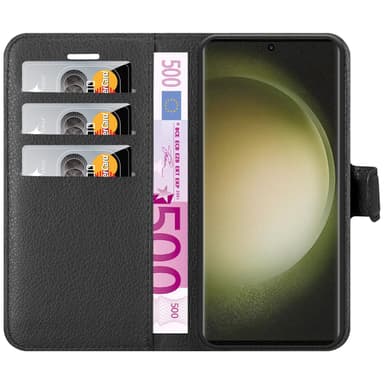 Samsung Galaxy S23 ULTRA Pungetui Cover Case (Sort)