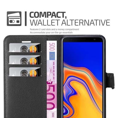 Samsung Galaxy J6 PLUS Pungetui Cover Case (Sort)