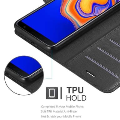 Samsung Galaxy J6 PLUS Pungetui Cover Case (Sort)