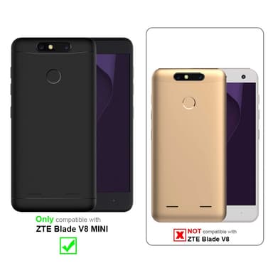 ZTE Blade V8 MINI Cover Etui Case (Sølv)