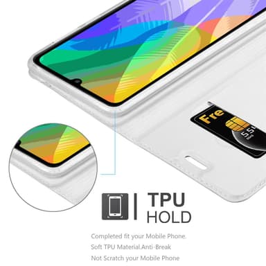 Huawei Y6P Cover Etui Case (Sølv)