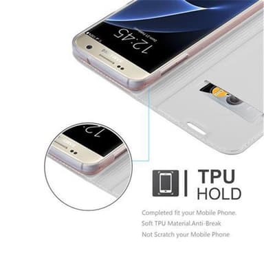 Samsung Galaxy S7 Cover Etui Case (Sølv)