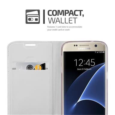 Samsung Galaxy S7 Cover Etui Case (Sølv)