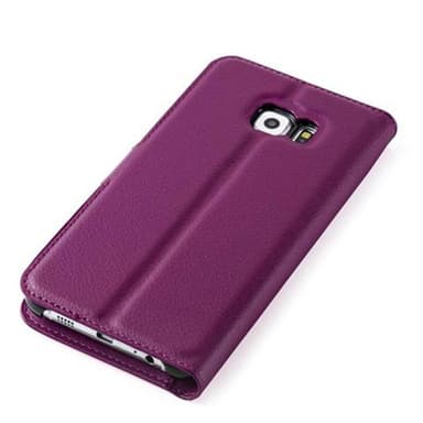 Samsung Galaxy S6 EDGE Pungetui Cover Case (Lilla)