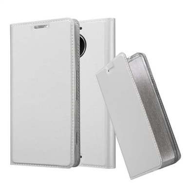 Custodia Flip In Tessuto Oxford E Pelle PU Per Microsoft Lumia 950 XL: Cover Magnetica Con Portafoglio E Supporto, Antiurto