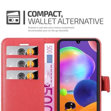 Samsung Galaxy A31 Pungetui Cover Case (Rød)
