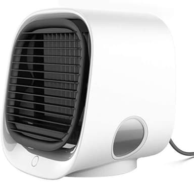 Luftkøler 4-i-1 ventilator / luftfugter / luftrenser med LED Hvid