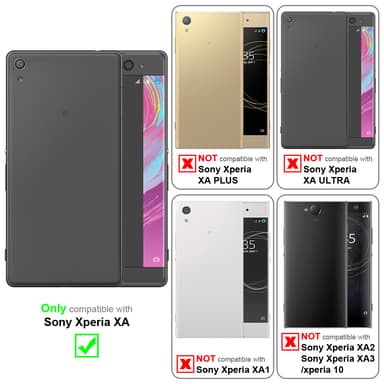 Sony Xperia XA Cover Etui Case (Sølv)