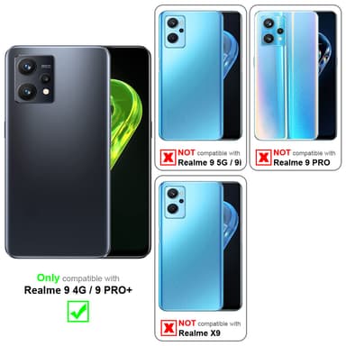 Realme 9 4G / 9 PRO+ Cover Etui Case (Blå)