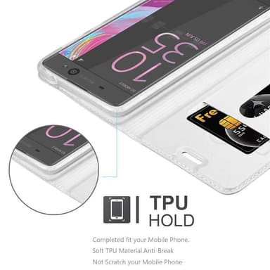 Sony Xperia XA Cover Etui Case (Sølv)