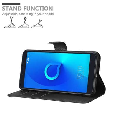 Alcatel 3C Pungetui Cover Case (Sort)