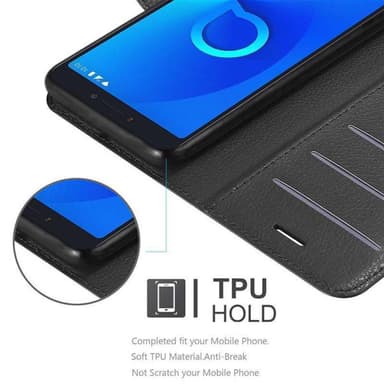 Alcatel 3C Pungetui Cover Case (Sort)