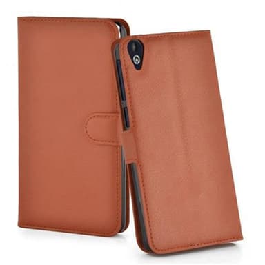 HTC Desire 820 Pungetui Cover Case (Brun)