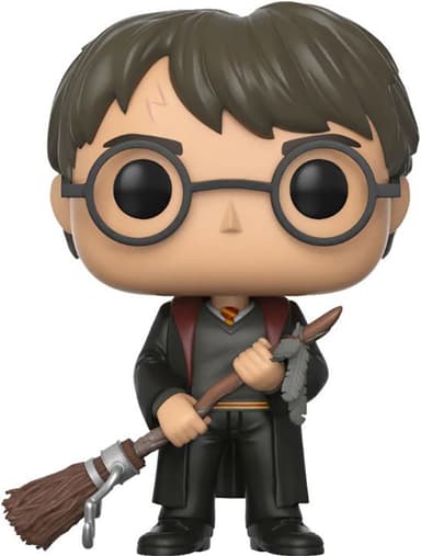 Funko Pop! Vinyl HP Harry Potter med Firebolt og Fjer-figur