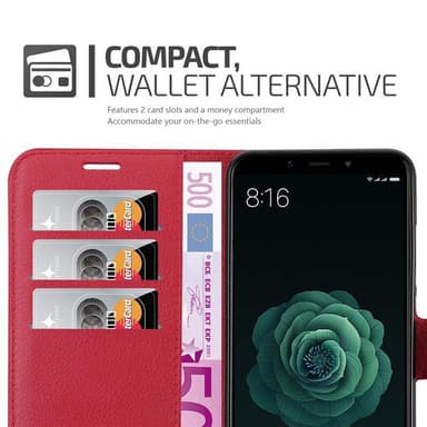 Xiaomi Mi A2 / Mi 6X Pungetui Cover Case (Rød)