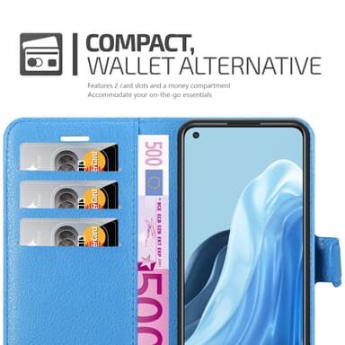 Oppo FIND X5 LITE / Reno7 5G Pungetui Cover Case (Blå)