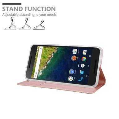 Huawei Google NEXUS 6P Cover Etui Case (Lyserød)