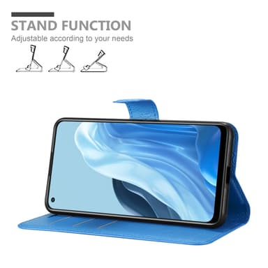 Oppo FIND X5 LITE / Reno7 5G Pungetui Cover Case (Blå)