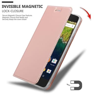 Huawei Google NEXUS 6P Cover Etui Case (Lyserød)