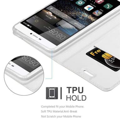 Huawei P8 Cover Etui Case (Sølv)