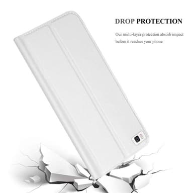 Huawei P8 Cover Etui Case (Sølv)