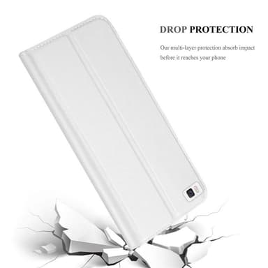 Huawei P8 Cover Etui Case (Sølv)