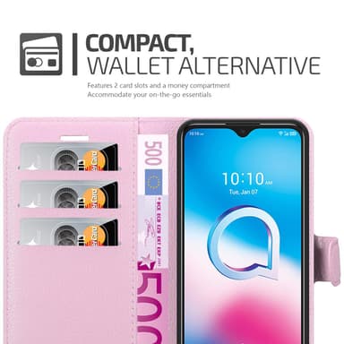 Alcatel 1S 2020 Pungetui Cover Case (Lyserød)