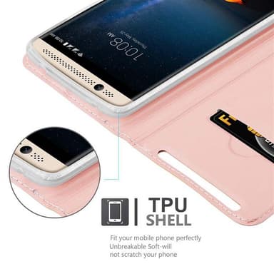 ZTE Axon 7 Cover Etui Case (Lyserød)