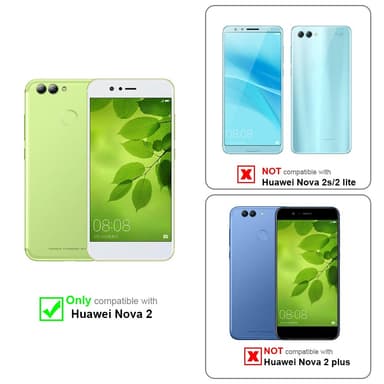 Huawei NOVA 2 Cover Etui Case (Blå)