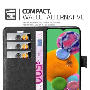 Samsung Galaxy A90 5G Pungetui Cover Case (Sort)
