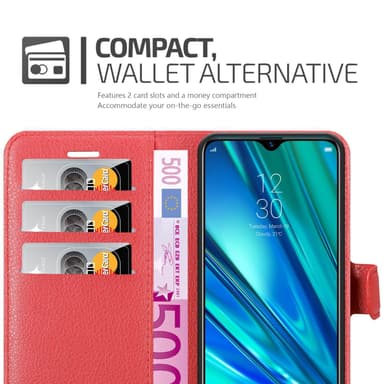 Realme 5 PRO / Realme Q Pungetui Cover Case (Rød)