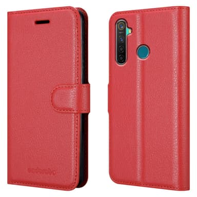 Realme 5 PRO / Realme Q Pungetui Cover Case (Rød)
