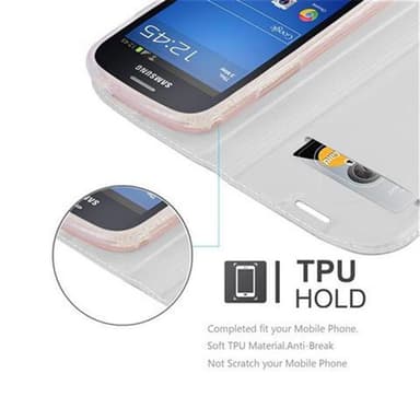 Samsung Galaxy TREND LITE Cover Etui Case (Sølv)