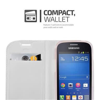Samsung Galaxy TREND LITE Cover Etui Case (Sølv)