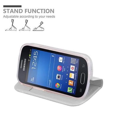 Samsung Galaxy TREND LITE Cover Etui Case (Sølv)